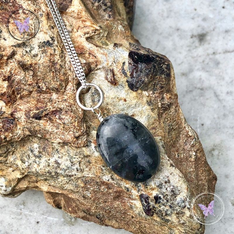 Larvikite Oval Pendant